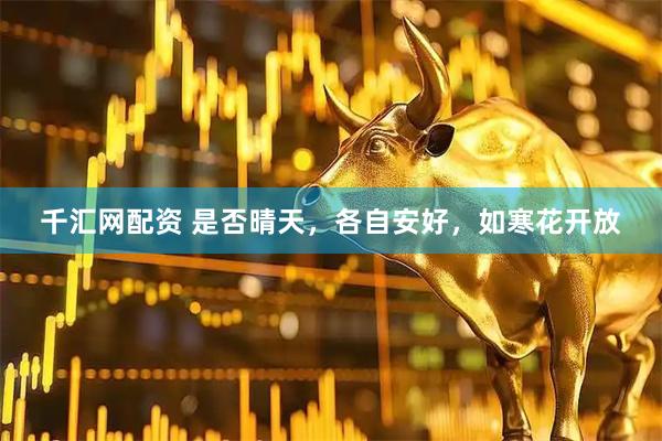 千汇网配资 是否晴天，各自安好，如寒花开放