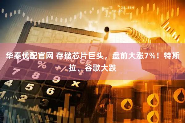 华泰优配官网 存储芯片巨头，盘前大涨7%！特斯拉、谷歌大跌